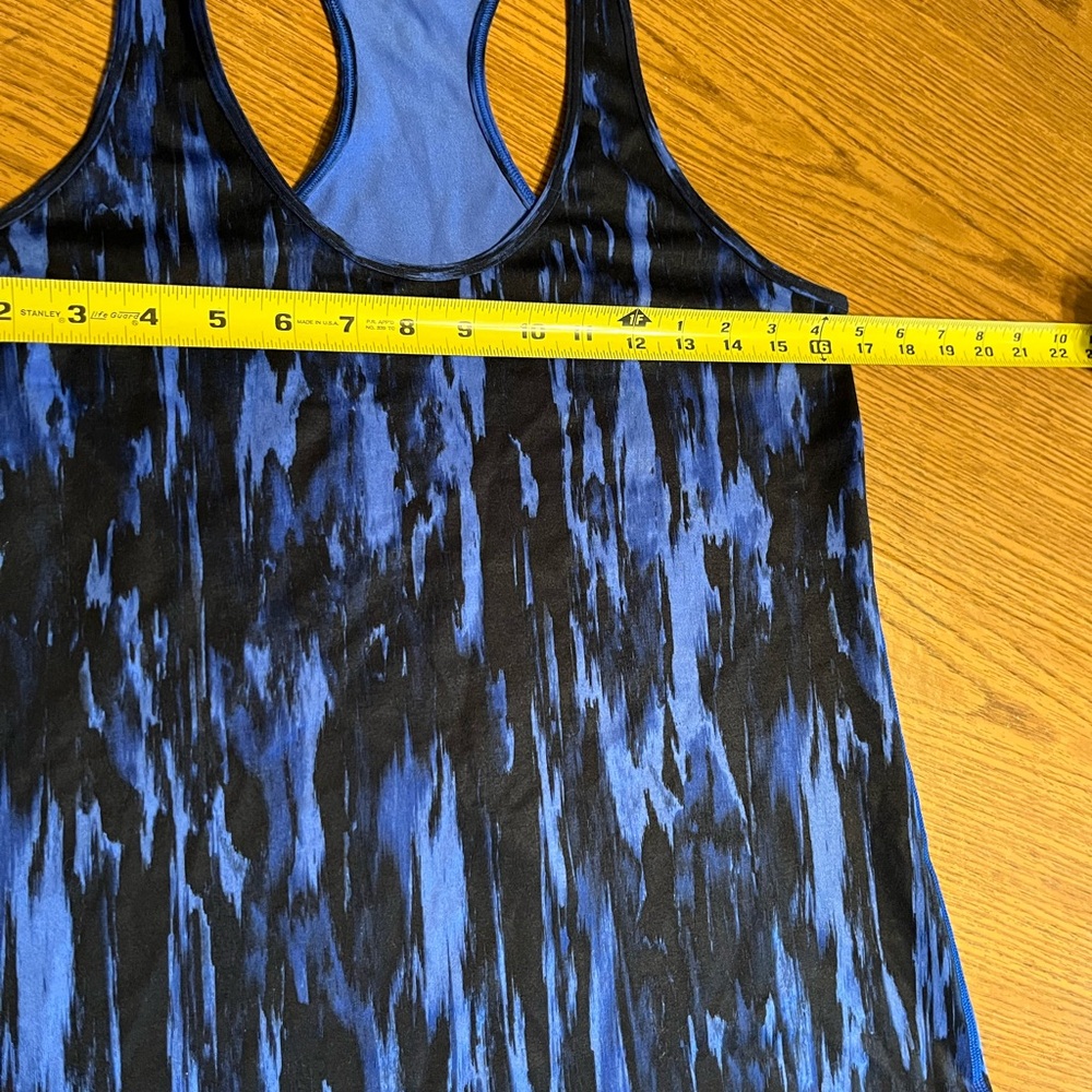 lululemon athletica Blue and Black Tank Top